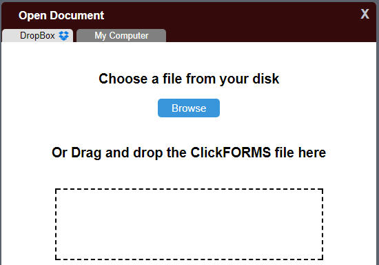 ClickFORMS Online Help